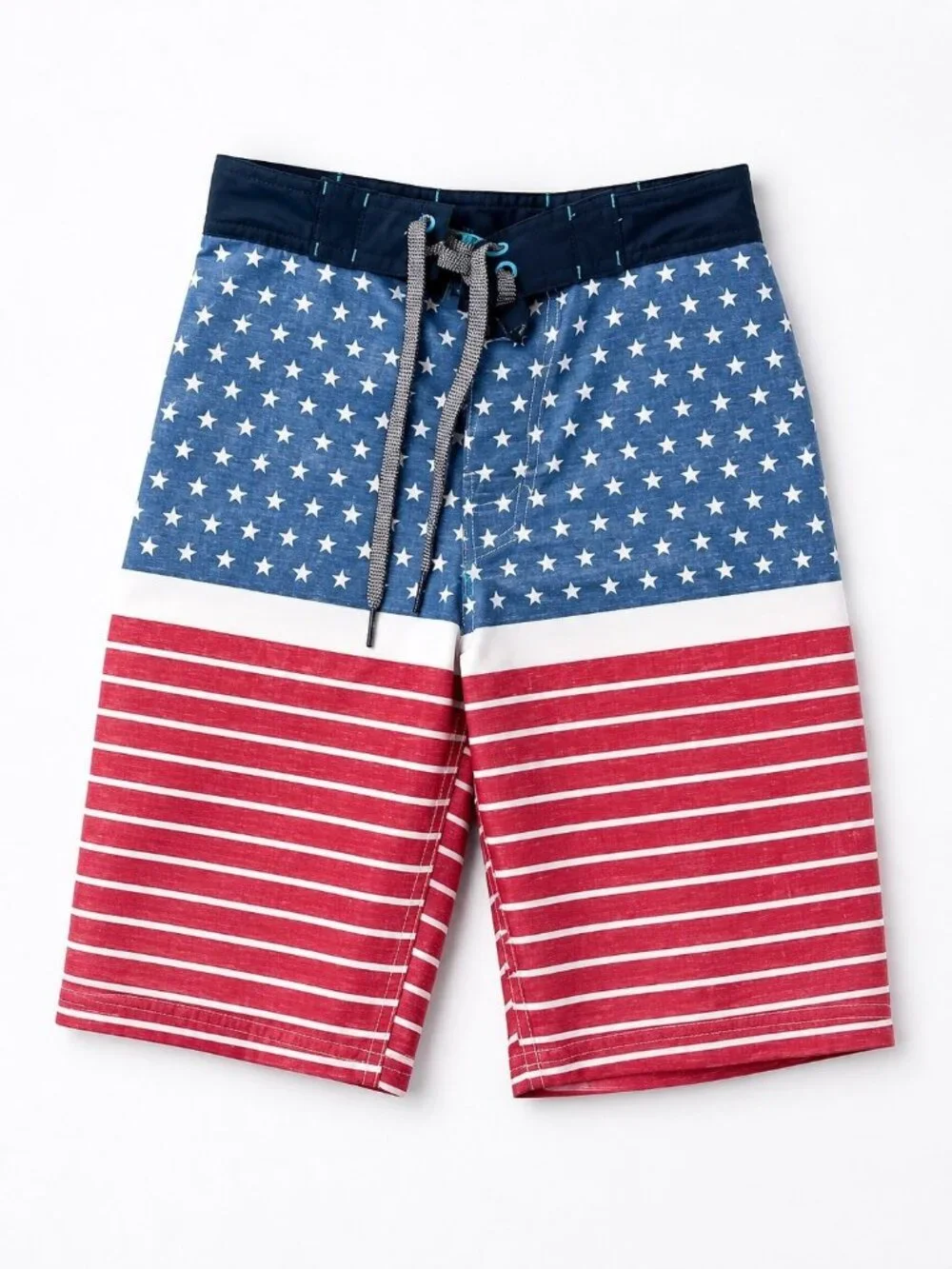 Mossimo Supply Co American Flag Board Shorts Size 36 Patriotic Swim Trunks
